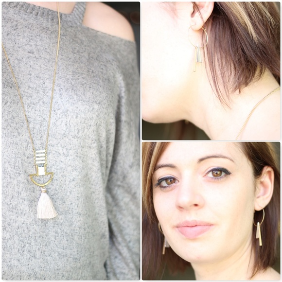 Taupe Cut Out Detail Hacci Sweater Top - Picture 5 of 7